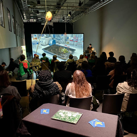 19 January 2025: Bethan Hughes’s reading of Elastic Continuum as closing event of the group exhibition UnNatural Encounters at Silent Green, Berlin