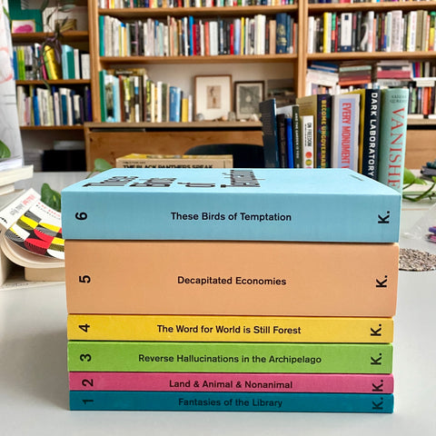 intercalations: paginated exhibitions series, edited by Anna-Sophie Springer & Etienne Turpin, K. Verlag & Haus der Kulturen der Welt, 2015–25